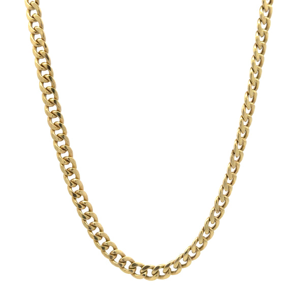 10K Yellow Gold Hollow Cuban Link Chain