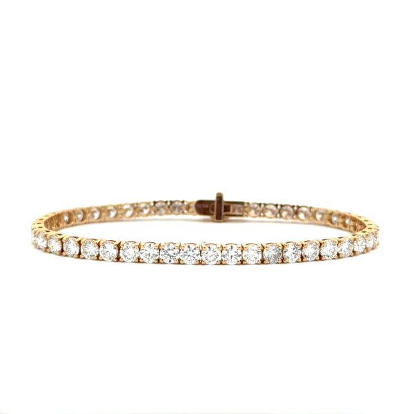 14K Yellow Gold Tennis Bracelet