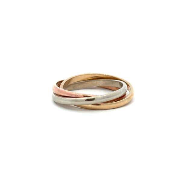 10K Yellow Gold Trinity Band Size 7