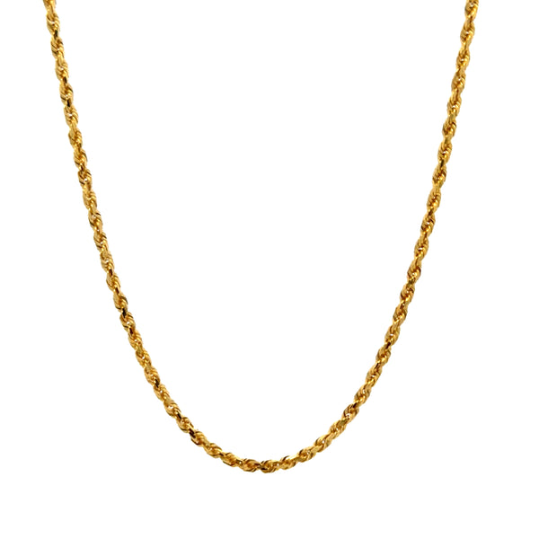 10K Yellow Gold Rope Link Chain