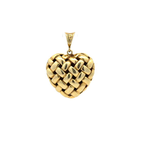 18K Heart Shaped Pendant