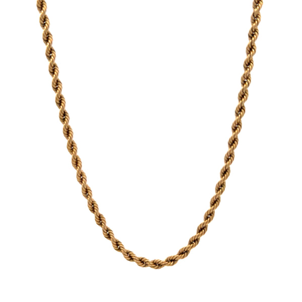 14K Yellow Gold Rope Link Chain